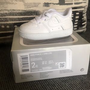 Infant soft bottom Nike Air Force ones
